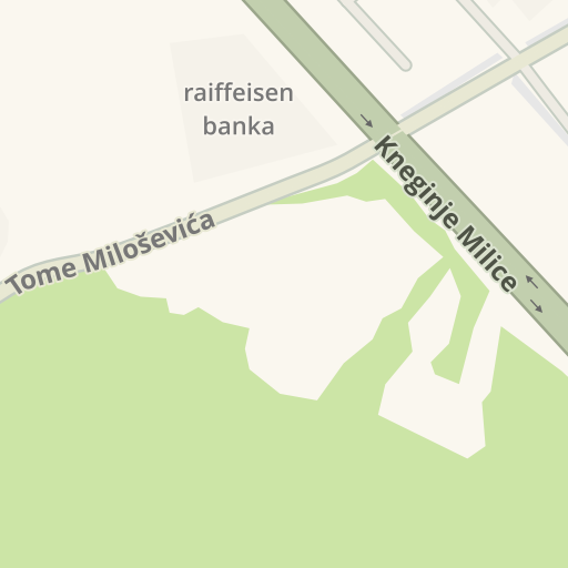 Waze Livemap Driving Directions To Raiffeisen Banka Jagodina