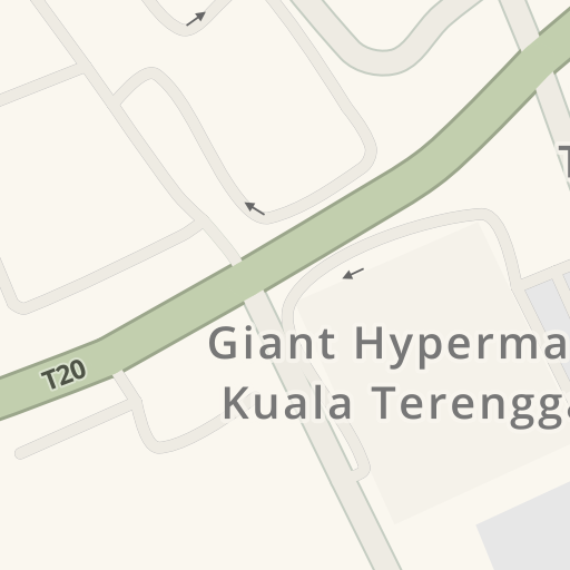 Driving Directions To Bank Islam Cawangan Giant Kuala Terengganu Waze