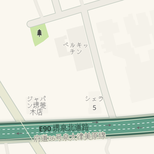 Naptstviya Do シェラ5 堺市 Waze