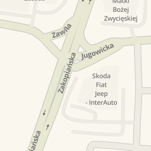 Driving Directions To Skoda Fiat Jeep Interauto 94 Zakopianska Krakow Waze