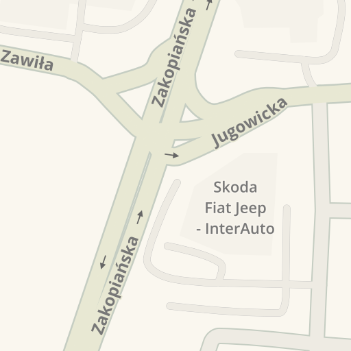 Driving Directions To Skoda Fiat Jeep Interauto 94 Zakopianska Krakow Waze